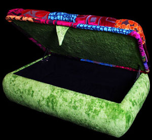 Patchworkk footstool – Fabulous